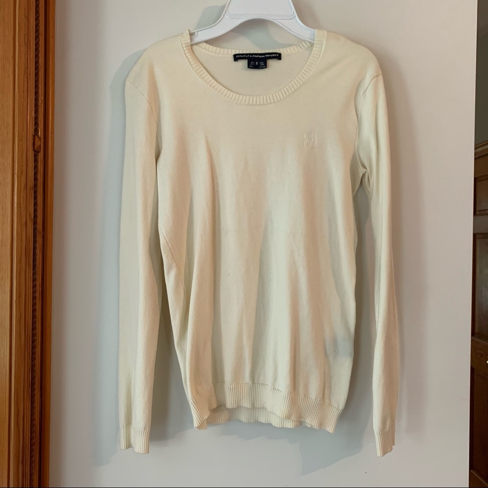 Ralph Lauren crew neck sweater, cream